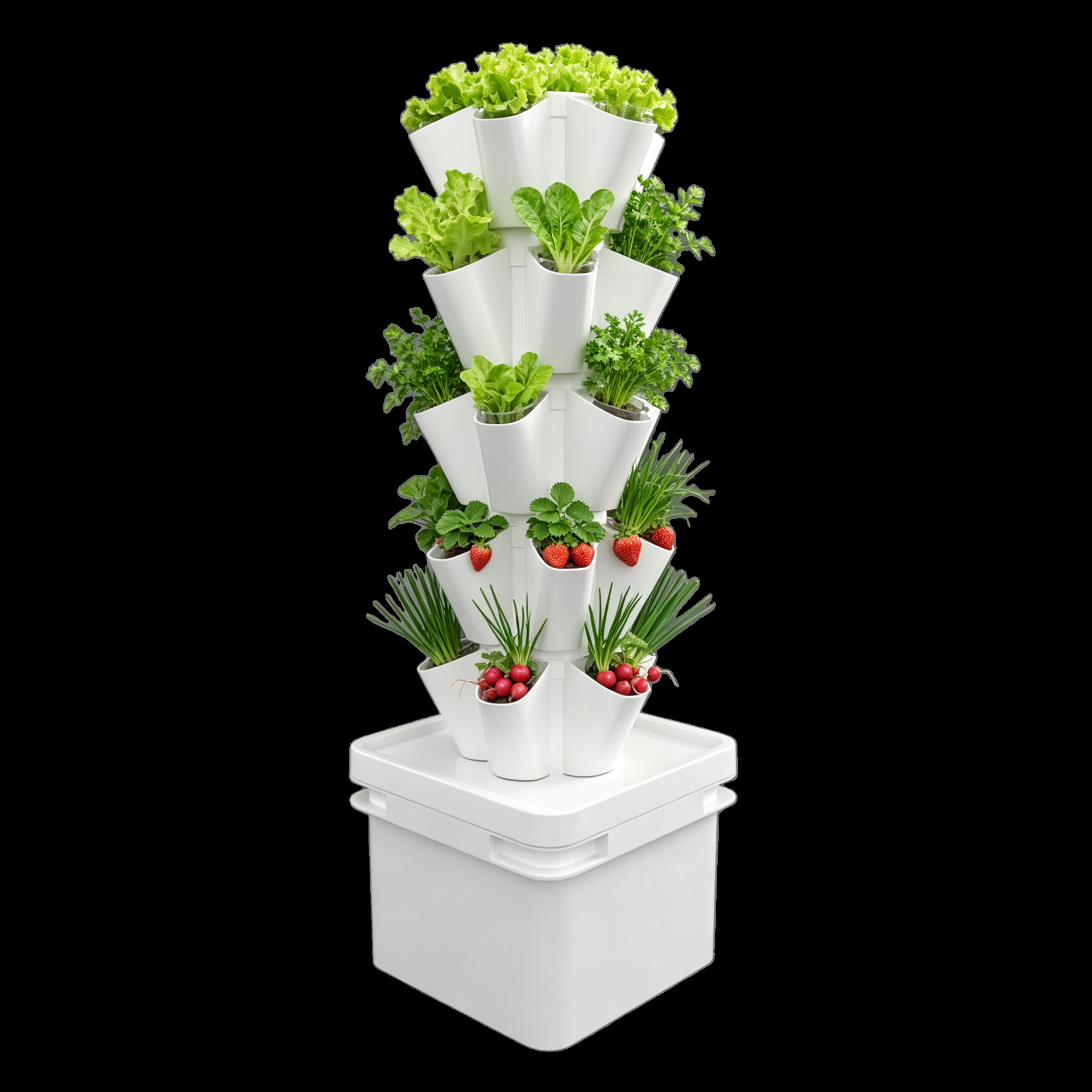 Hydroponic Tower - 8L Masaüstü Hidroponik Kule Topraksız Yetiştirme