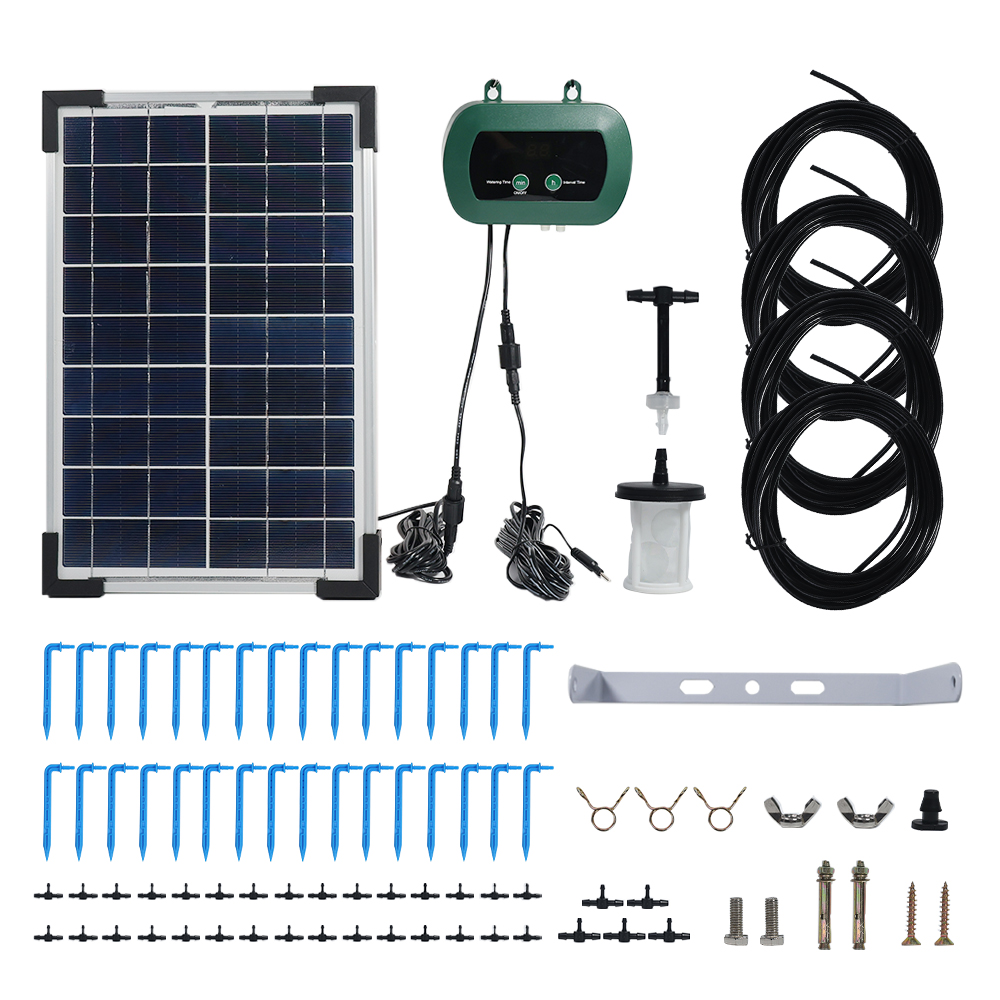 Smart Garden Kit - Güneş Enerjili Hidroponik Ekipmanları Mikro Damla